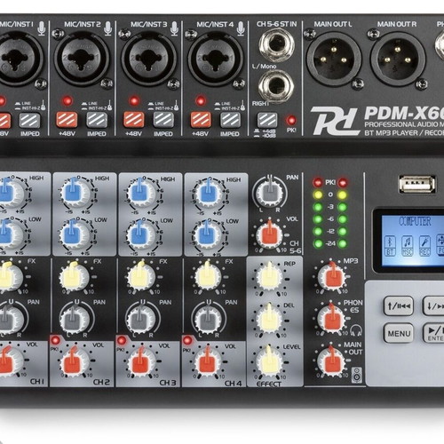 Power Dynamics PDM-Y601 Audio Mixer 6 Channels like new with Bluetooth