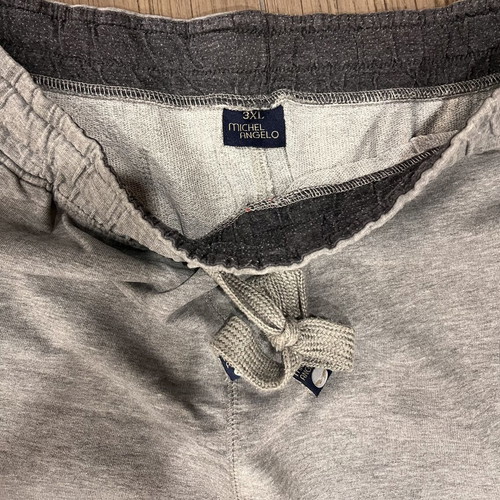 Michel Angelo men's gray bermuda shorts 3XL slim fit
