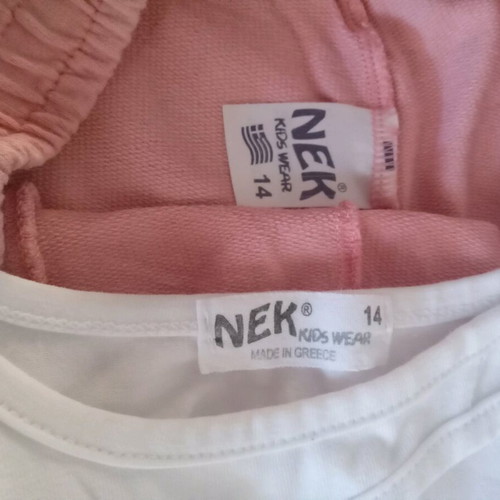 Set with shorts Nek for girl 14 years like new
