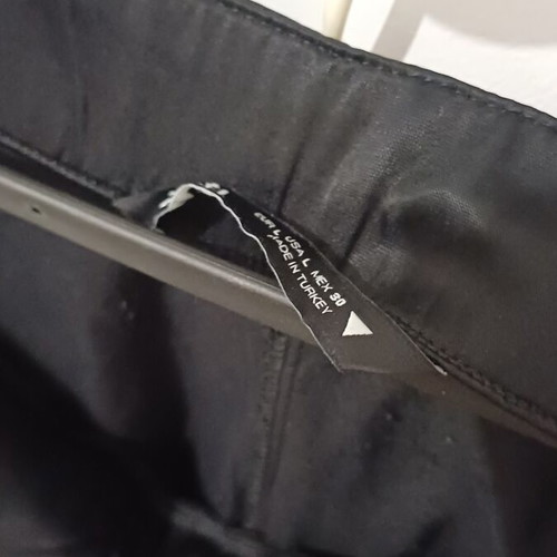 Zara pants with crisscross tie at waist like new, black