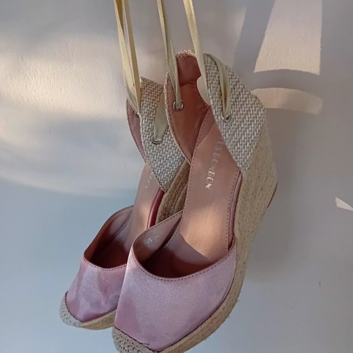 Yes Bonbon dusty pink platform sandals like new, size 40