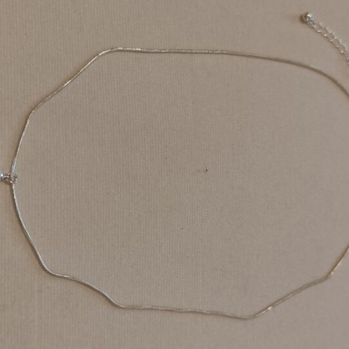 Necklace with silver pearl pendant made of stainless steel new