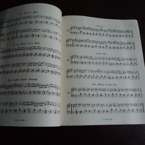 Country Dances sheet music used, 56 pages