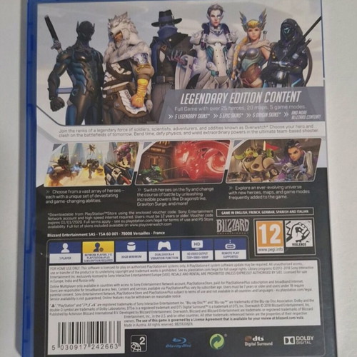 Overwatch Legendary Edition PS4 game used