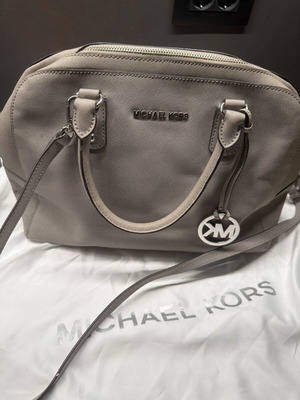 Michael Kors grey leather handbag