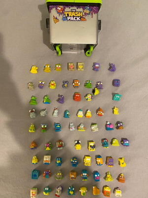 Trash Pack 70 figures and bin used