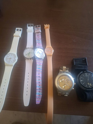 Swatch women's wristwatches used, pack of 6