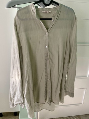Esprit women's shirt linen gray new XL