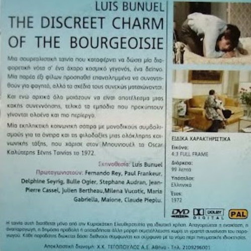 The Discreet Charm of the Bourgeoisie DVD new, comedy