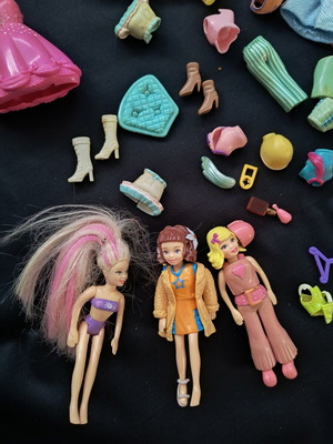 Poly Pocket dolls and accessories like new