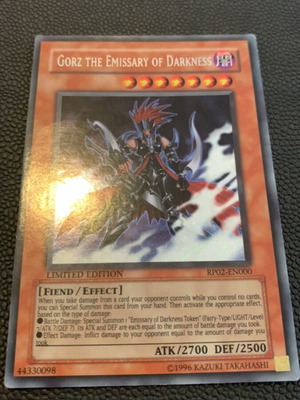 Gorz Secret Rare 1996 Retro Pack Card like new, Yugioh vintage