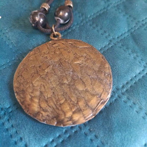 Antica Murrina antique women's necklace like new with mineral copper and black crystals