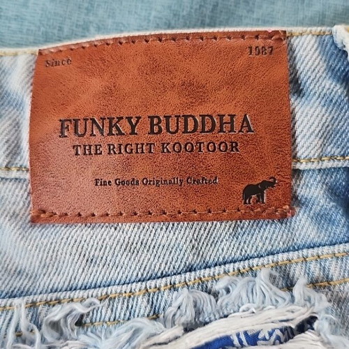 Funky Buddha denim shorts used, blue, size M