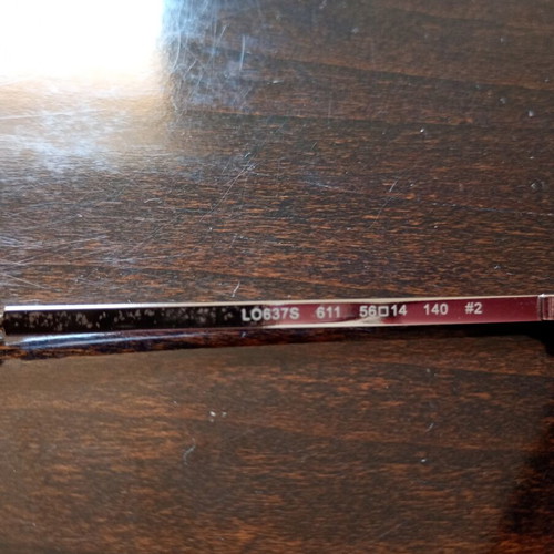 Longchamp LO637S Cat Eye Sunglasses like new, ruby color