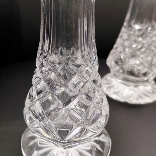 Bohemia 79900 crystal salt and pepper shakers like new