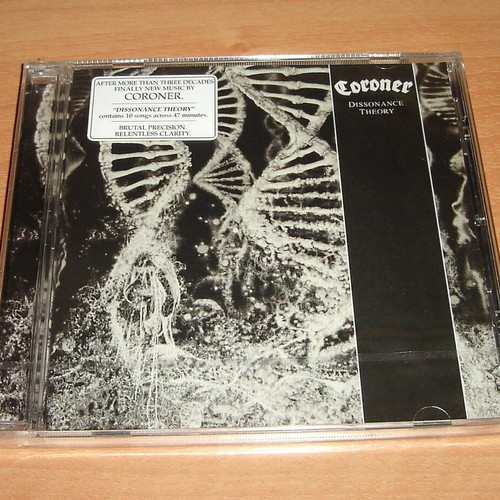 Coroner Dissonance Theory CD new, metal album