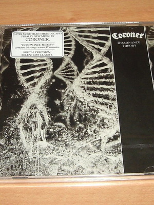 Coroner Dissonance Theory CD καινούργιο, metal άλμπουμ