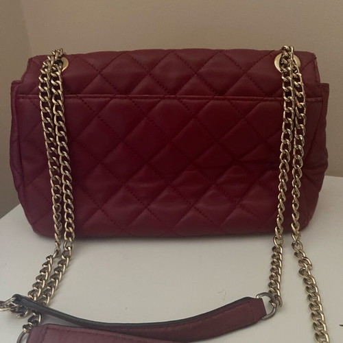 Michael Kors leather shoulder bag used, burgundy