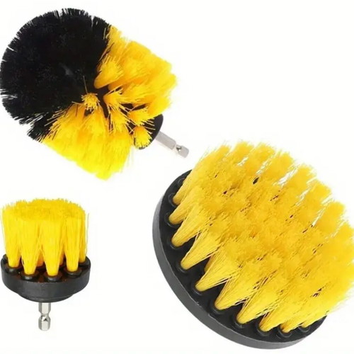 Set of 3 drill cleaning brushes new