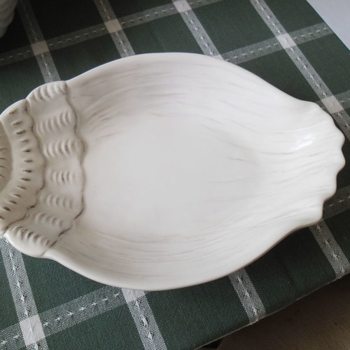 Shell-shaped bowls and platters set of 2+2 new