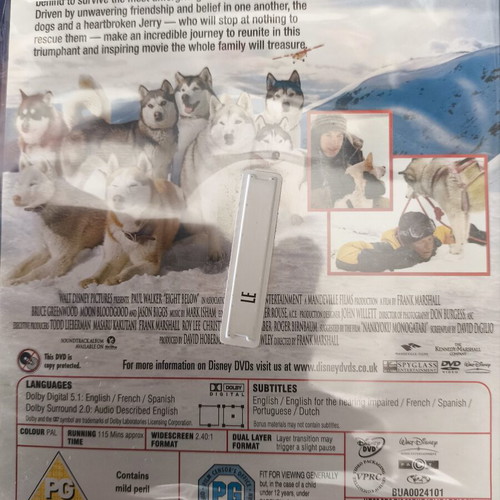 Eight Below DVD new, not dubbed, action fantasy