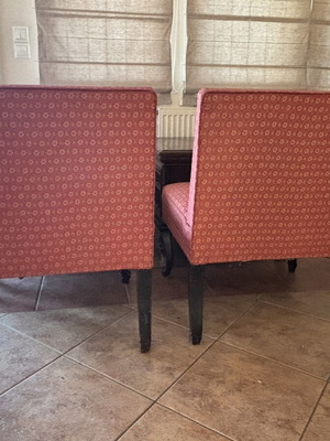 Set of wooden armchairs