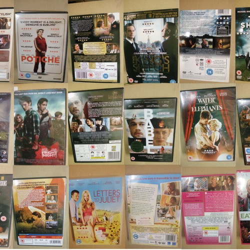 DVD pack of 5 new without Greek subtitles