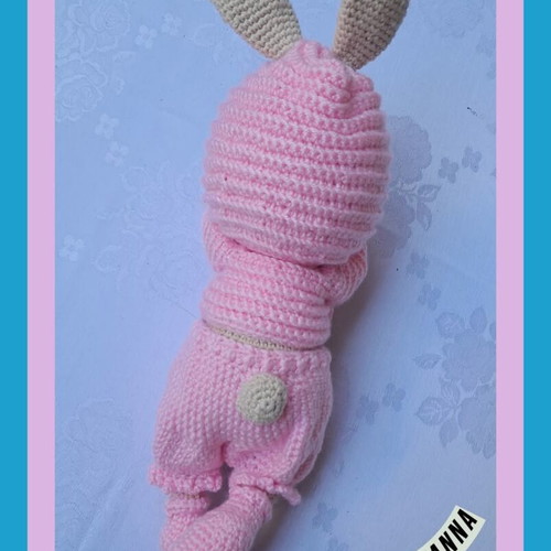 Handmade Bunny Toy new, crocheted with cotton yarns
