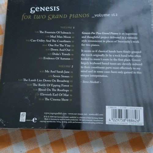Genesis for two grand pianos double CD like new