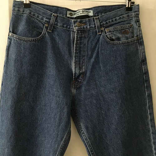 Harley-Davidson relaxed fit jeans men size 34 like new, blue