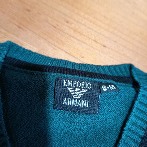 Emporio Armani pullover new, size s/m, green