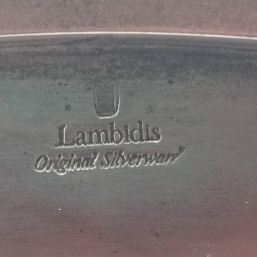 Traditional Collectible Silver-Plated Hanging Coffee Tray Lambidis