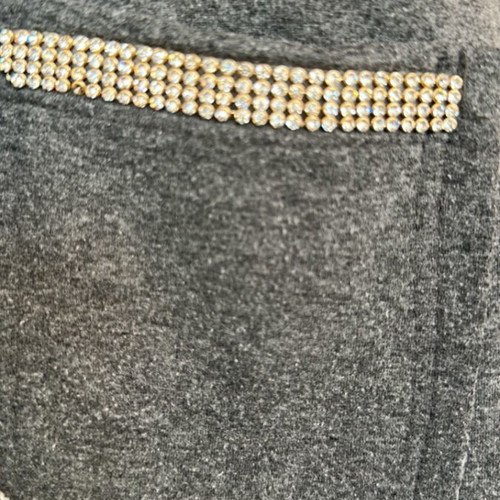Women's gray tracksuit used, size S/M, pockets with rhinestones