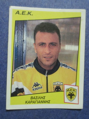 Panini αυτοκόλλητο ποδόσφαιρο 98 Νο.21 Βασίλης Καραγιάννης μεταχειρισμένο