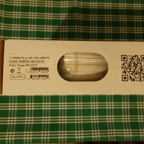 3D Print PLA Filament e-sun Cool White 1kg New