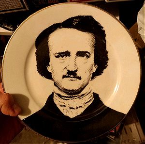 Edgar Allan Poe Τύπωμα σε Πιάτο