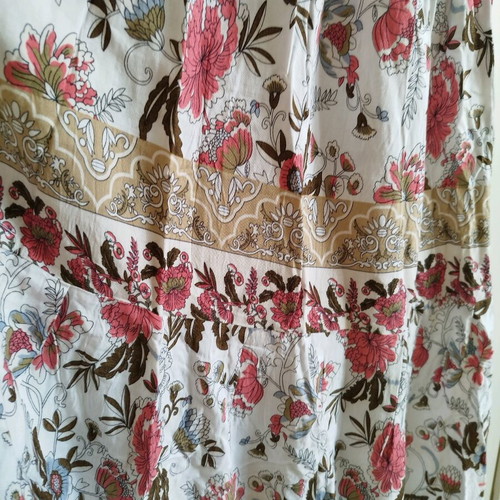 Handmade boho floral dress one size new, smocked bust