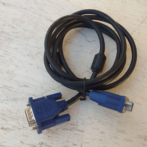 RS232 9 pin male to RS232 9 pin male cable like new, 1.00m