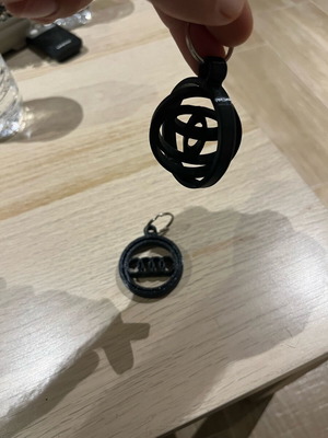 Car keychain new 3D printed from recyclable materials