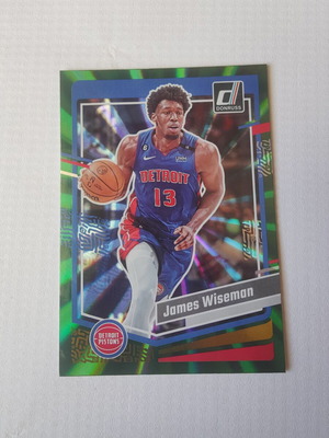 Κάρτα James Wiseman Holo Green Laser 2023-24 Panini-Donruss καινούργια