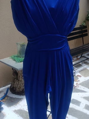 Lipsy jumpsuit 92% viscose, electric blue, size S/M, new