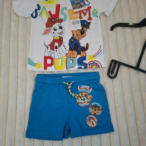 Nickelodeon summer kids set for ages 3, 4, 5, new, white and blue