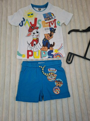 Nickelodeon summer kids set for ages 3, 4, 5, new, white and blue