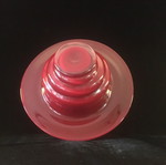 Glass blown serving platter used