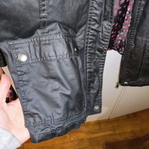 Women's biker jacket XL 46/48 used, black
