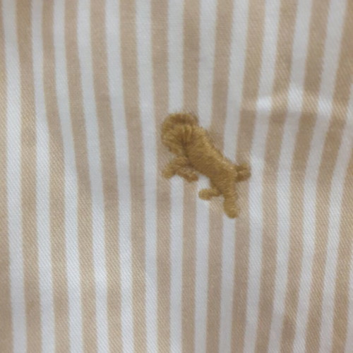 H&M children's shirt, white and beige, size 116 cm