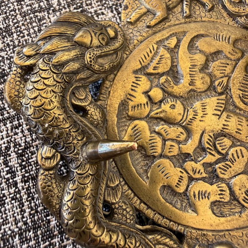 Lucky Brand leather belt Dragon used, 100 cm, brown