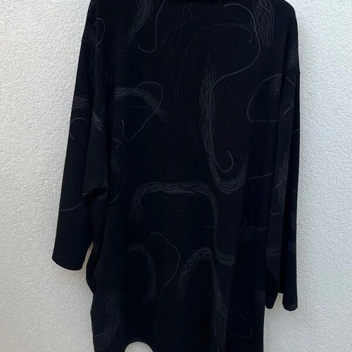 Vintage loose blouse with silver shimmer
