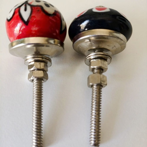 Ceramic furniture knobs hand-painted, new from Florence