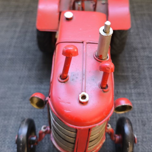 Vintage Handcrafted Metal Tractor Decorative Collectible